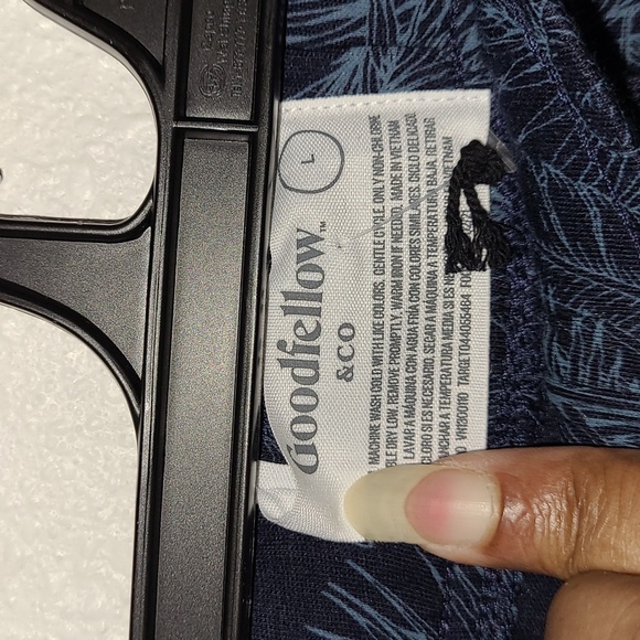 Lot of 2-Mens Target Goodfellow & Co. Palm Trees Boxers Navy/Light Blue Sz L NWT - Picture 4 of 17